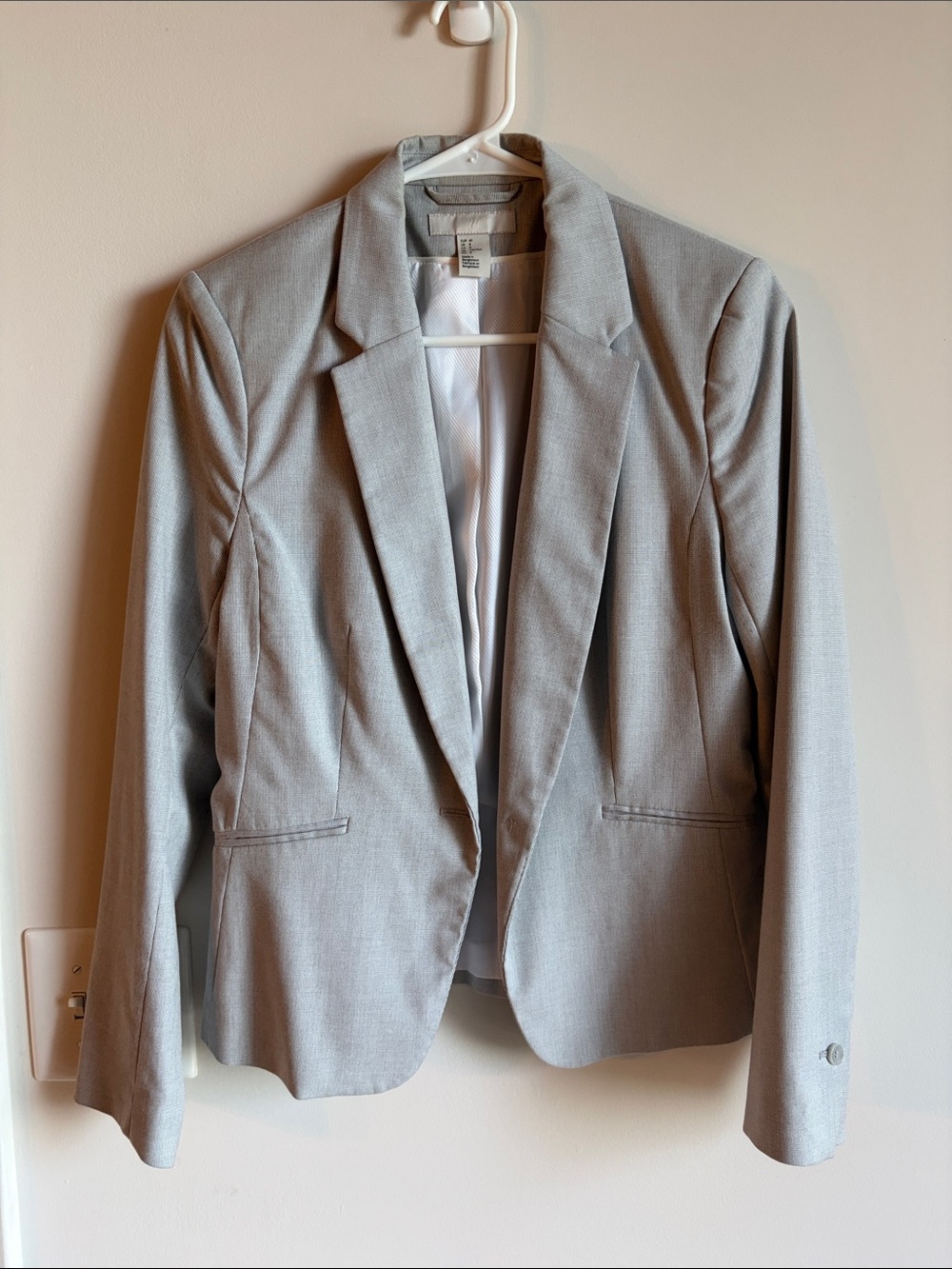 H&M Light Gray Women's Tailored Blazer